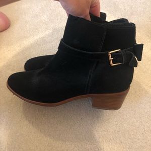 Kate Spade Black Suede Boots Sz 9